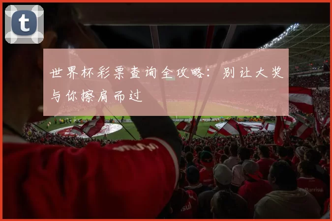 世界杯彩票查询全攻略：别让大奖与你擦肩而过